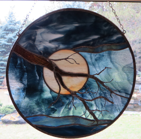 The serenity Tree by Stained Glass Artist Yvonne DeViller