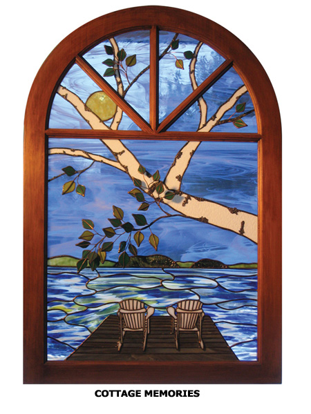 Cottage Memoires by Stained Glass Artist Yvonne DeViller
