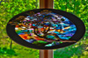Tree at Sunset by Stained Glass Artist Yvonne DeViller