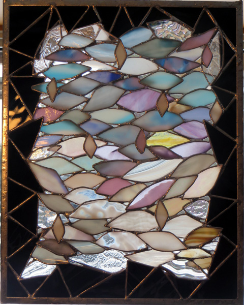 Winter Expressions  by Stained Glass Artist Yvonne DeViller