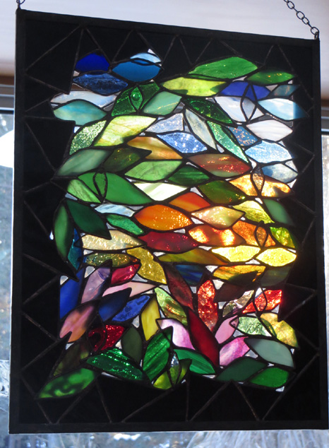 Spring Expessions  by Stained Glass Artist Yvonne DeViller